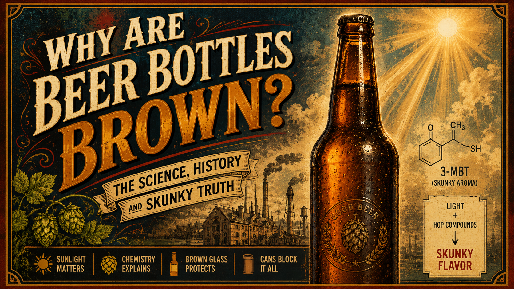 Why Are Beer Bottles Brown? The Science, History and Skunky Truth
